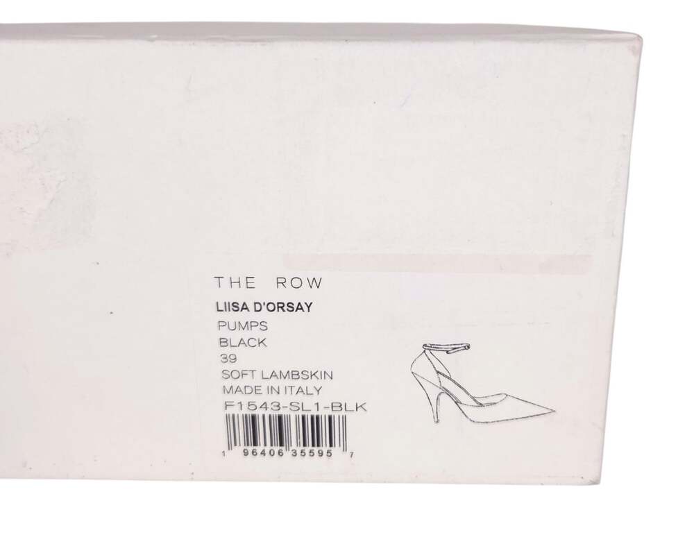 The Row Liisa D'Orsay Pumps US 9 EU 39 Womens Black Soft Lambskin $1610 - Picture 12 of 12
